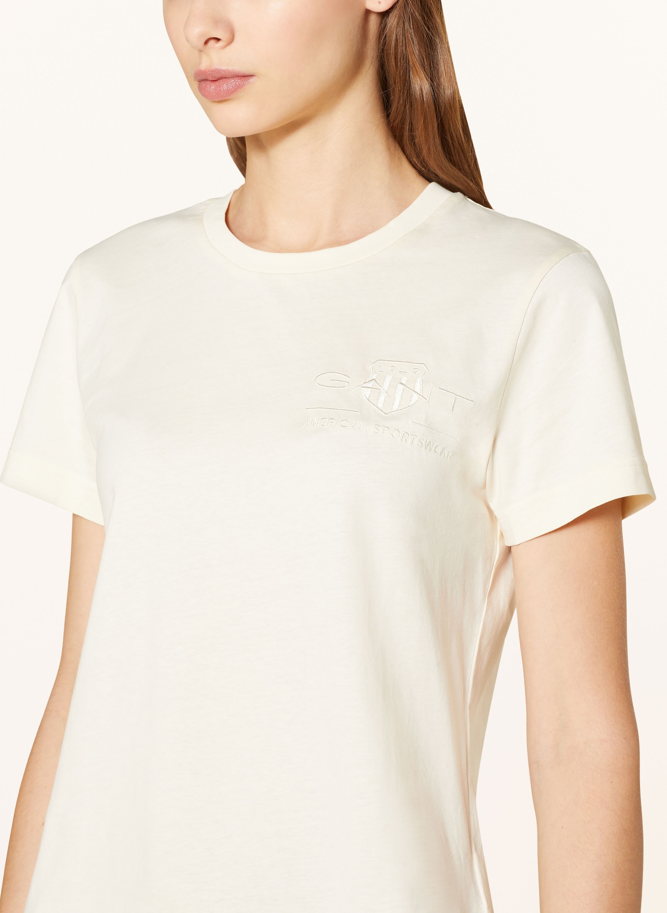 GANT T-shirt, Color: LIGHT YELLOW (Image 4)