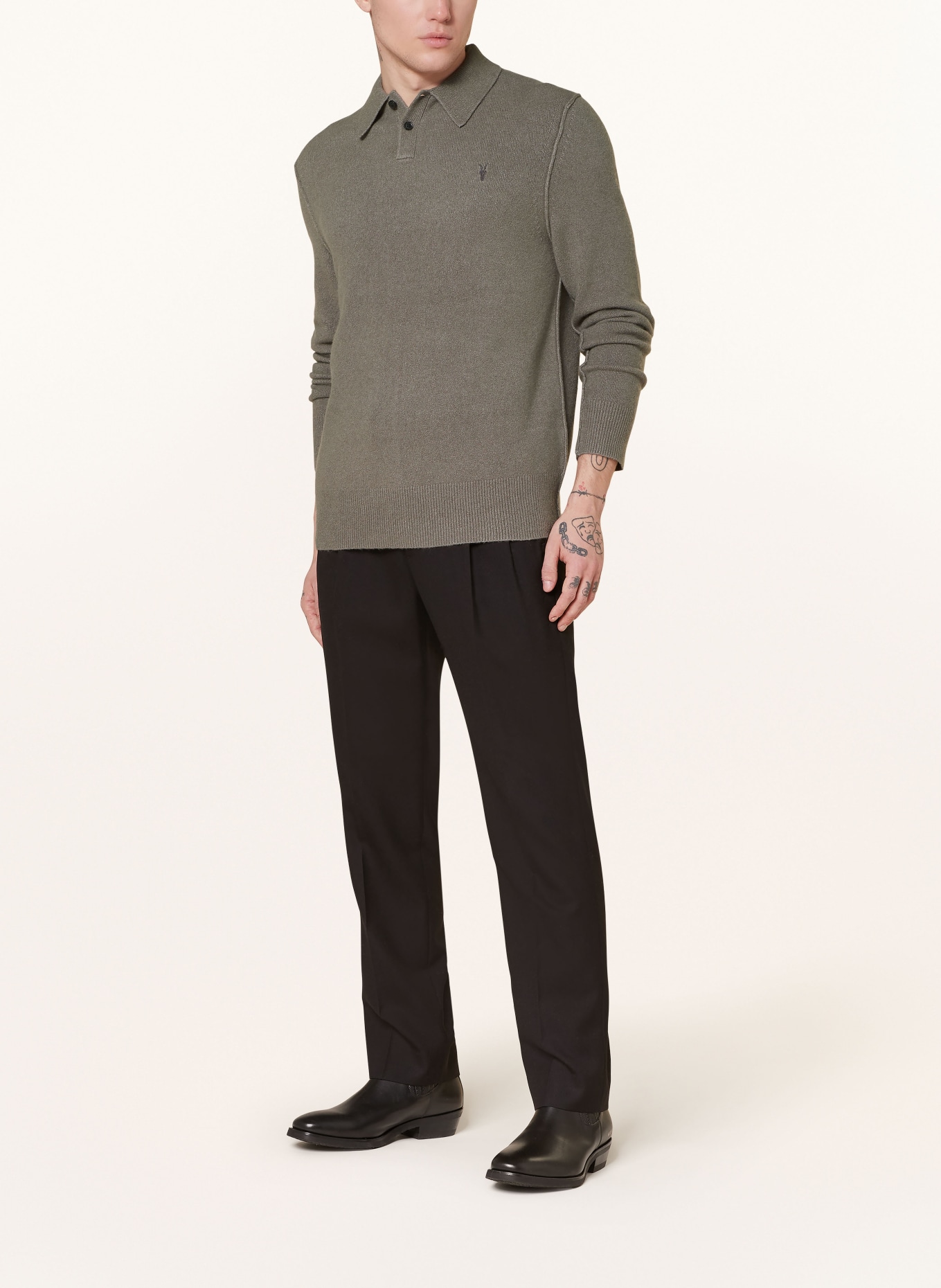 ALLSAINTS Pullover STATTEN, Farbe: GRAU (Bild 2)