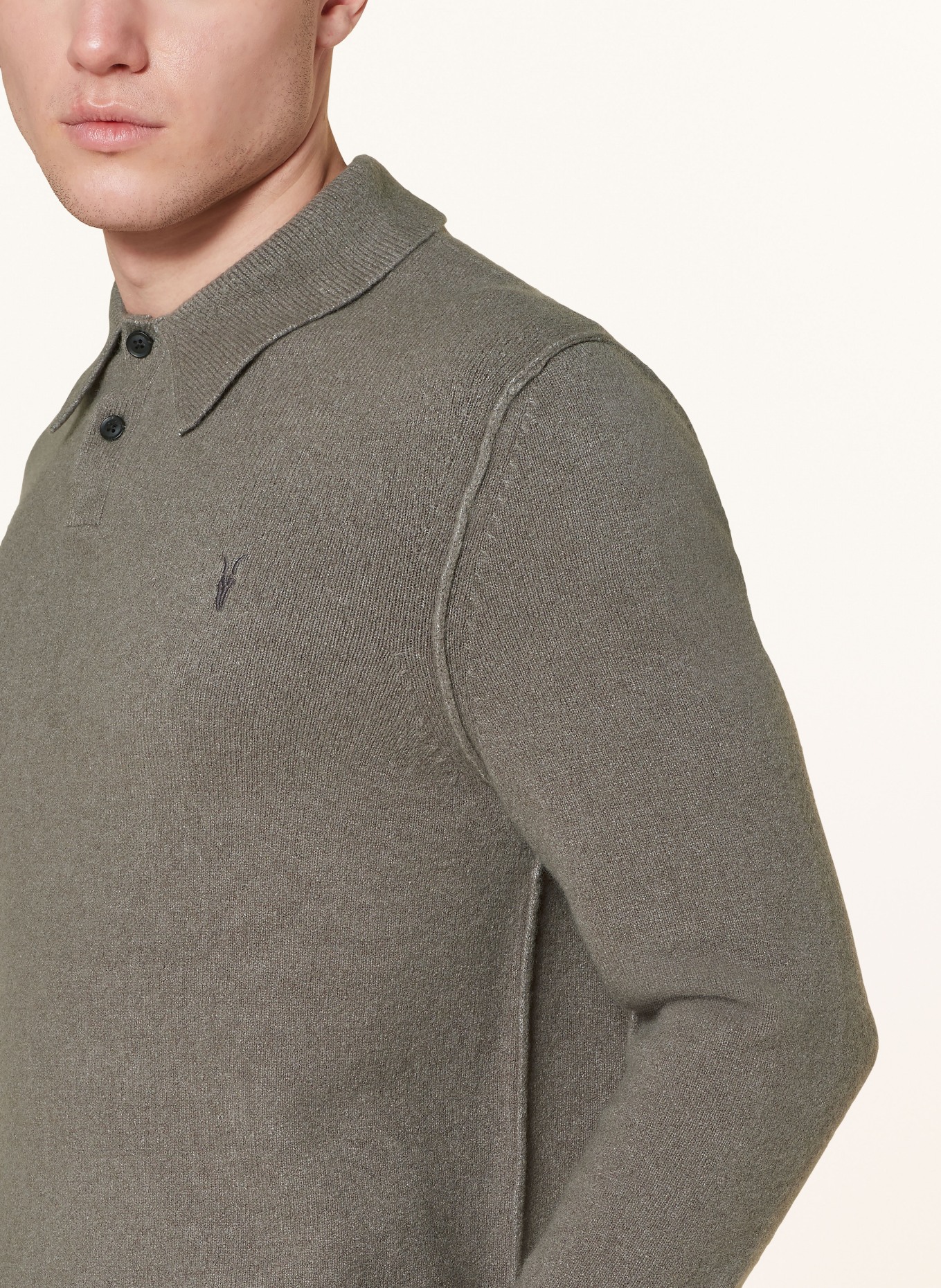 ALLSAINTS Pullover STATTEN, Farbe: GRAU (Bild 4)