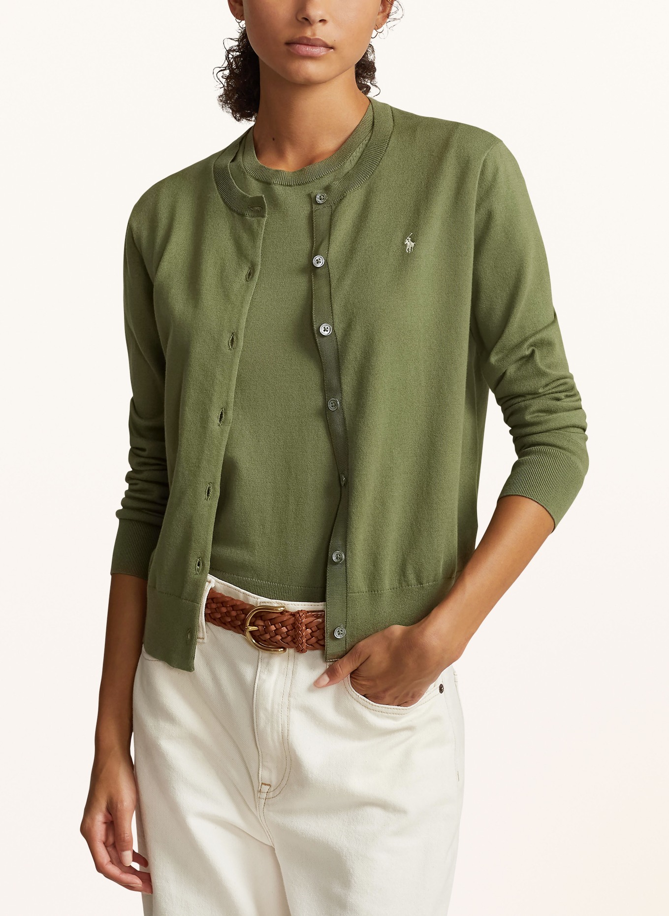 POLO RALPH LAUREN Cardigan, Color: OLIVE (Image 4)