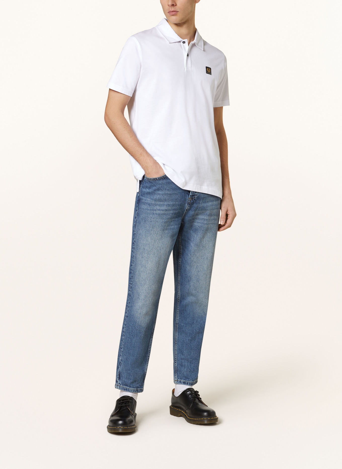 BELSTAFF Piqué polo shirt, Color: WHITE (Image 2)