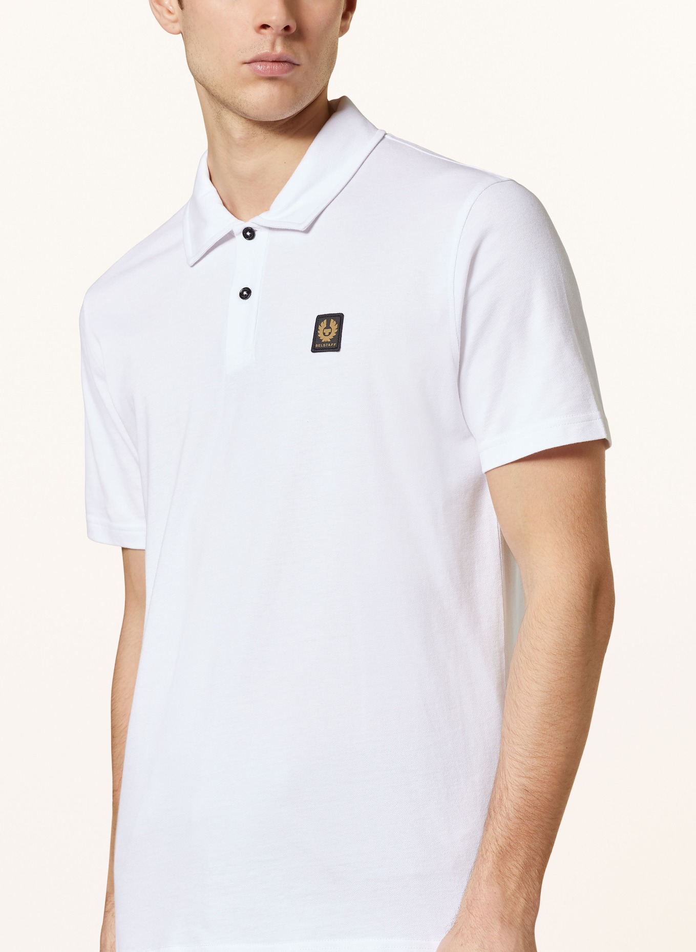 BELSTAFF Piqué polo shirt, Color: WHITE (Image 4)
