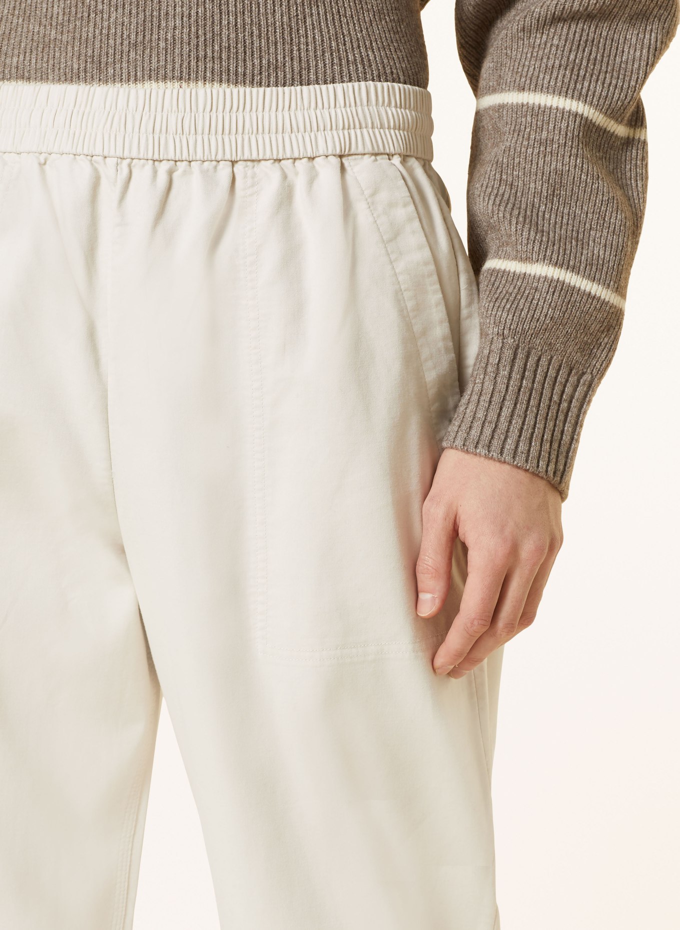 COS Spodnie relaxed fit, Kolor: KREMOWY (Obrazek 5)