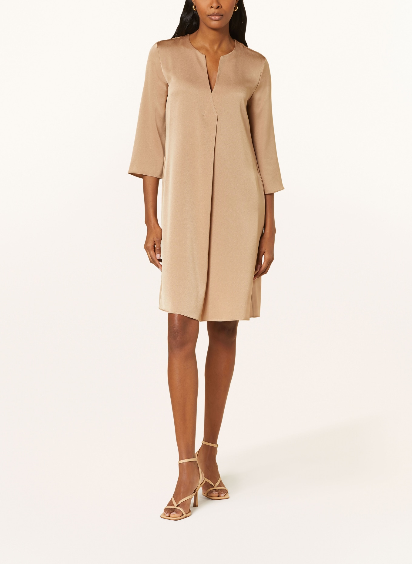 windsor. Dress with 3/4 sleeves, Color: LIGHT BROWN (Image 2)