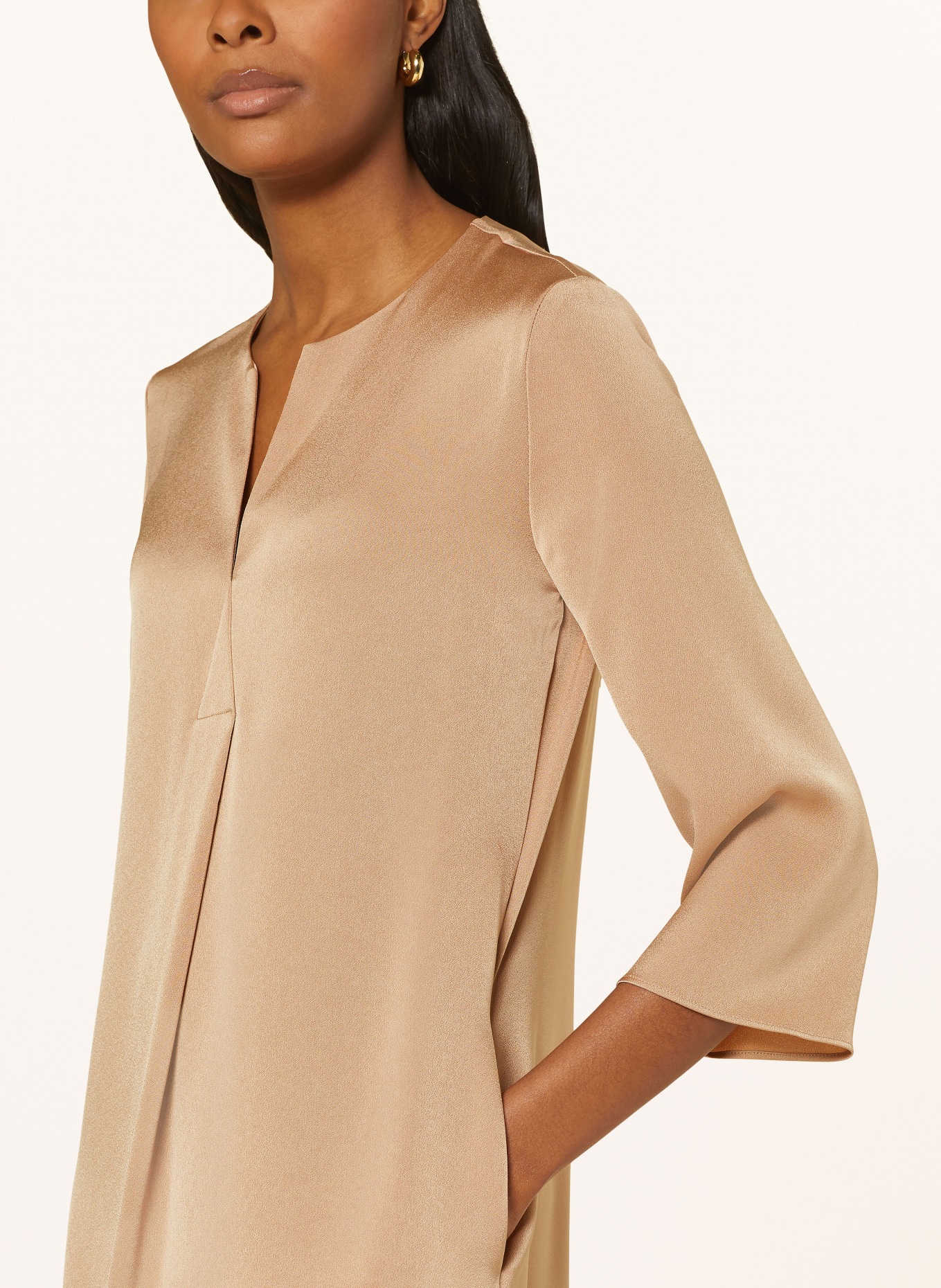 windsor. Dress with 3/4 sleeves, Color: LIGHT BROWN (Image 4)