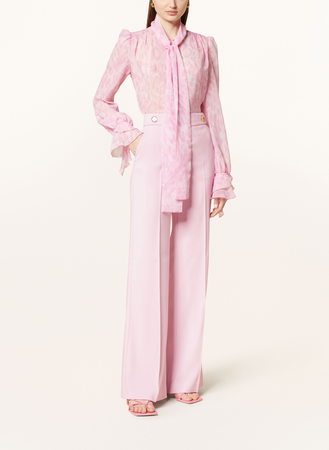 PINKO Wide leg trousers, Color: PINK (Image 2)