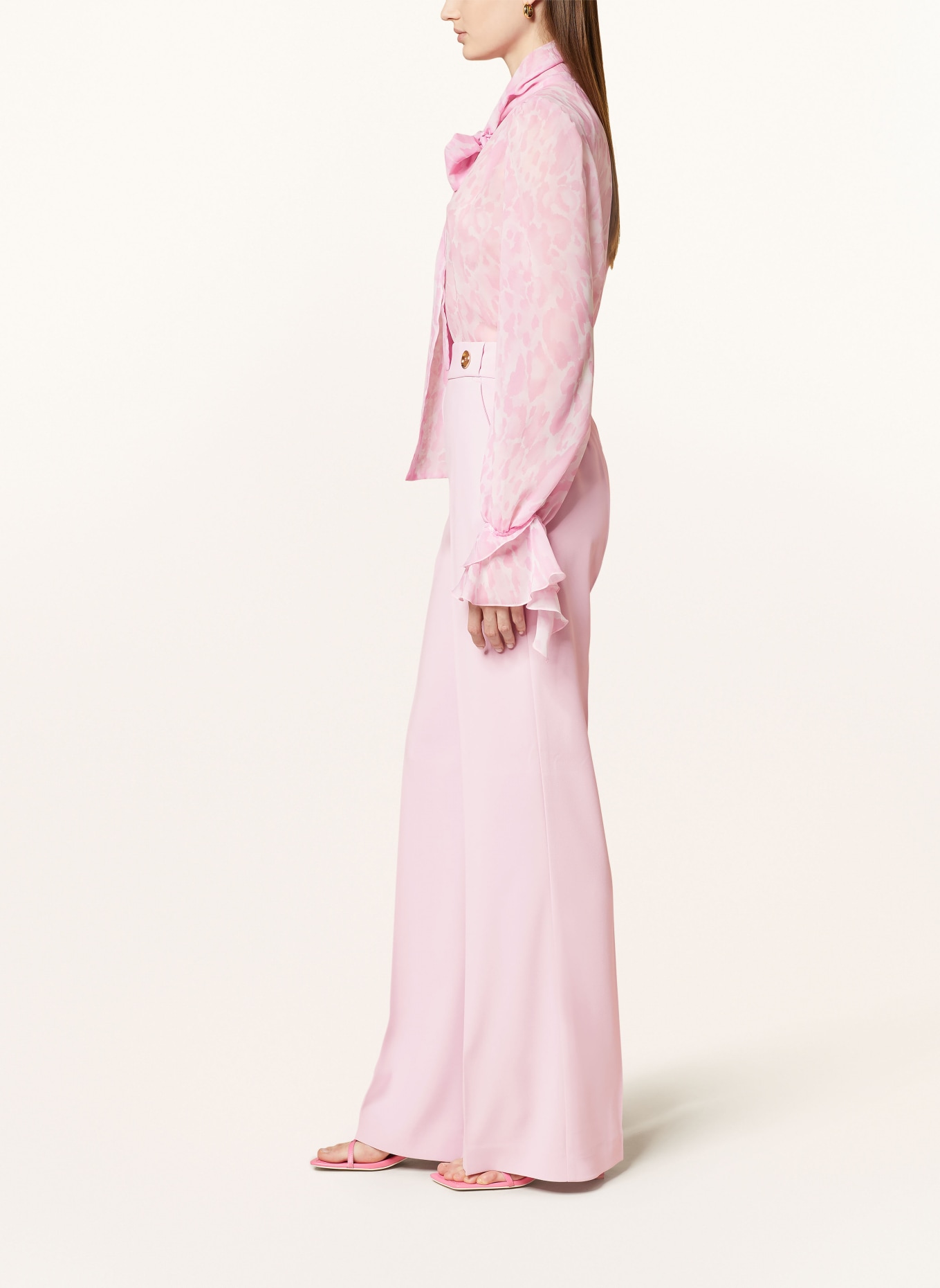 PINKO Wide leg trousers, Color: PINK (Image 4)