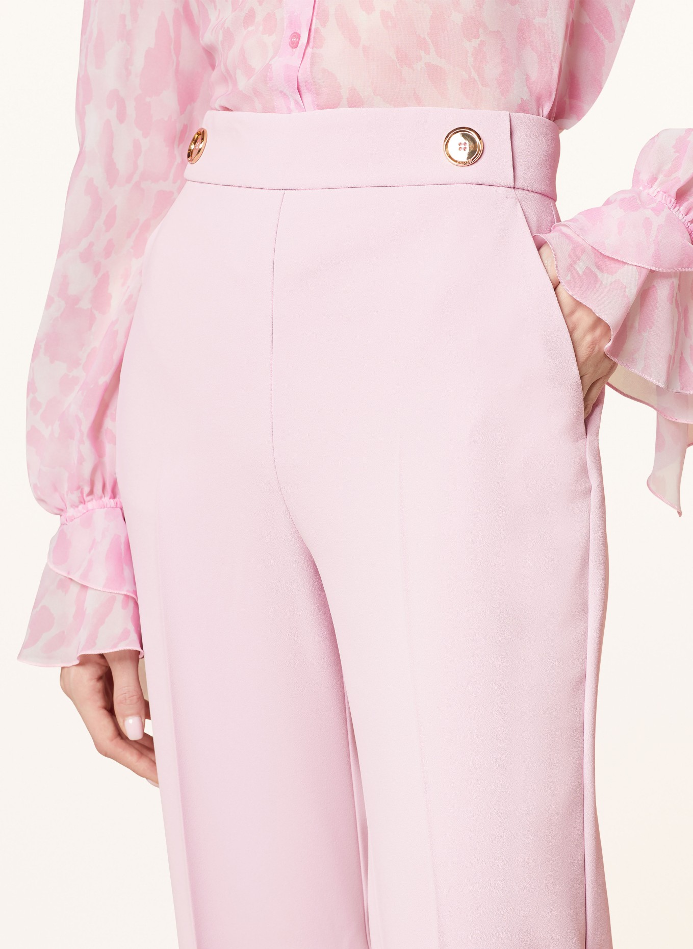 PINKO Wide leg trousers, Color: PINK (Image 5)