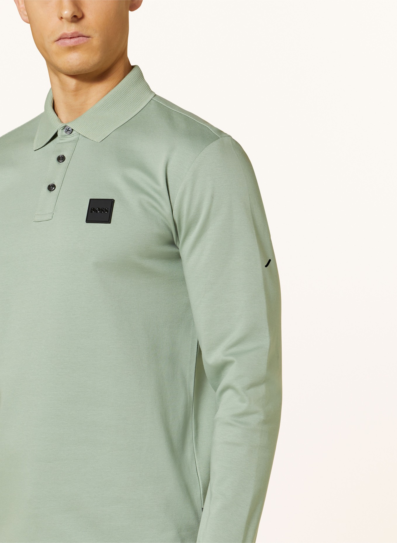BOSS Jersey polo shirt PADO, Color: LIGHT GREEN (Image 4)