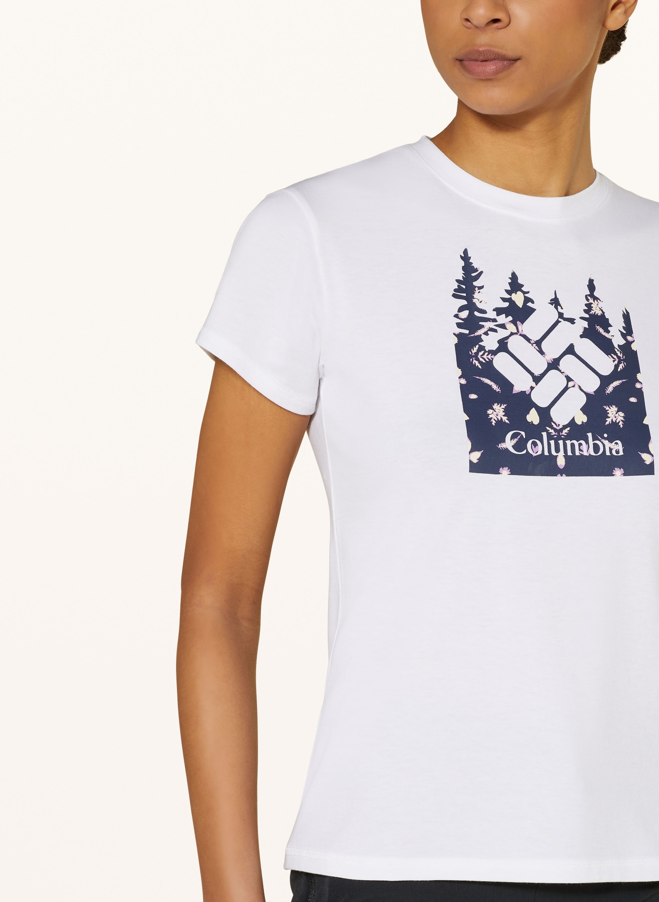 Columbia T-shirt SUN TREK™, Kolor: 115 white, gem cyanfond (Obrazek 4)