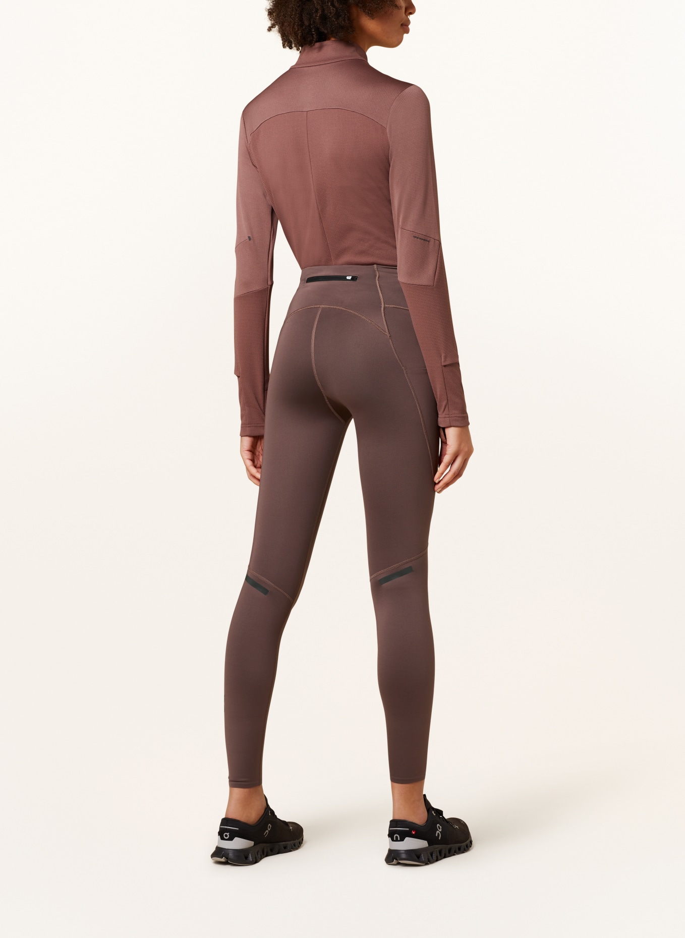 On Running tights PERFORMANCE WINTER in brown