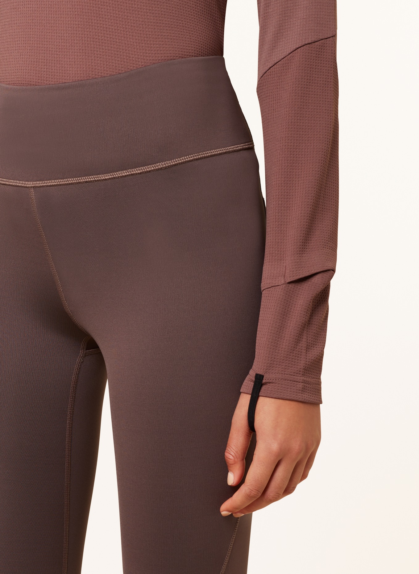 On Running tights PERFORMANCE WINTER, Color: BROWN (Image 5)