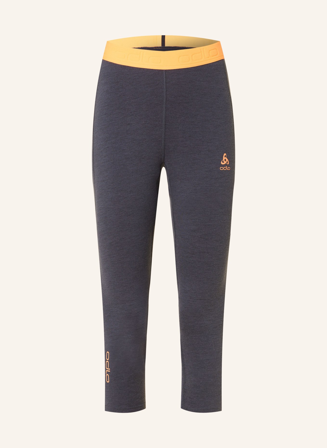 odlo Functional baselayer trousers REVELSTOKE PERFORMANCE with cropped leg length, Color: DARK GRAY (Image 1)