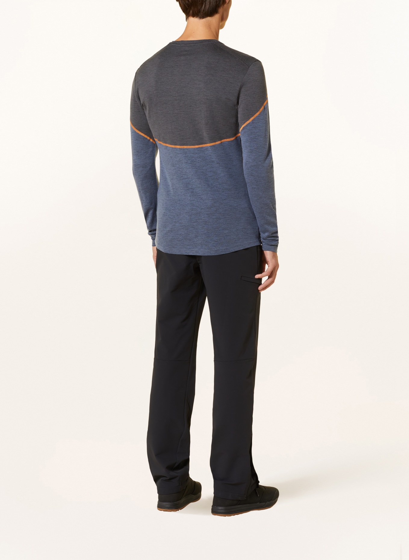 odlo Undershirt REVELSTOK made of merino wool, Color: BLUE GRAY (Image 3)