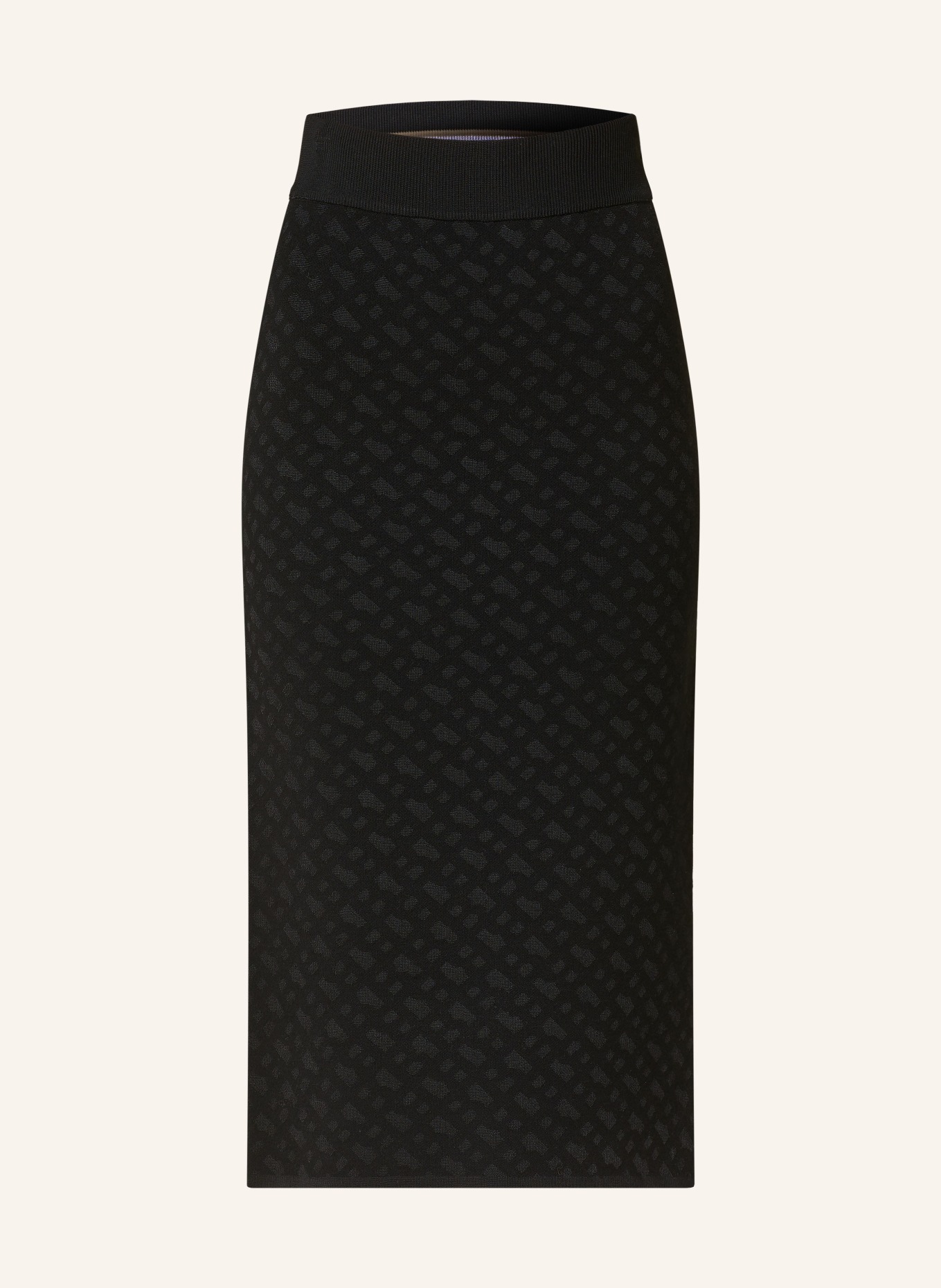 BOSS Knit skirt FURELIA, Color: BLACK (Image 1)