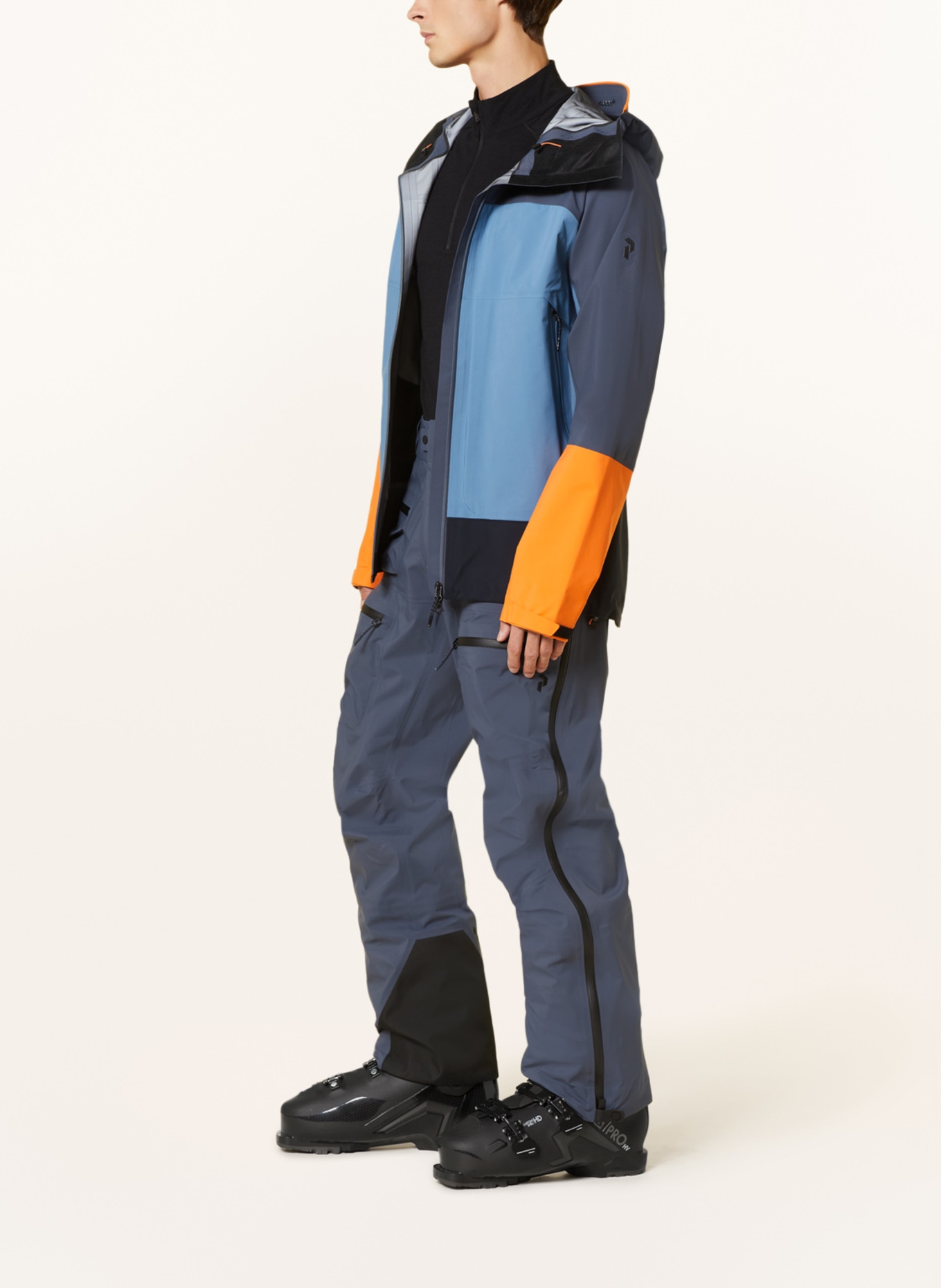 Peak Performance Hardshell ski pants VISLIGHT GORE-TEX C-KNIT, Color: BLUE GRAY (Image 4)