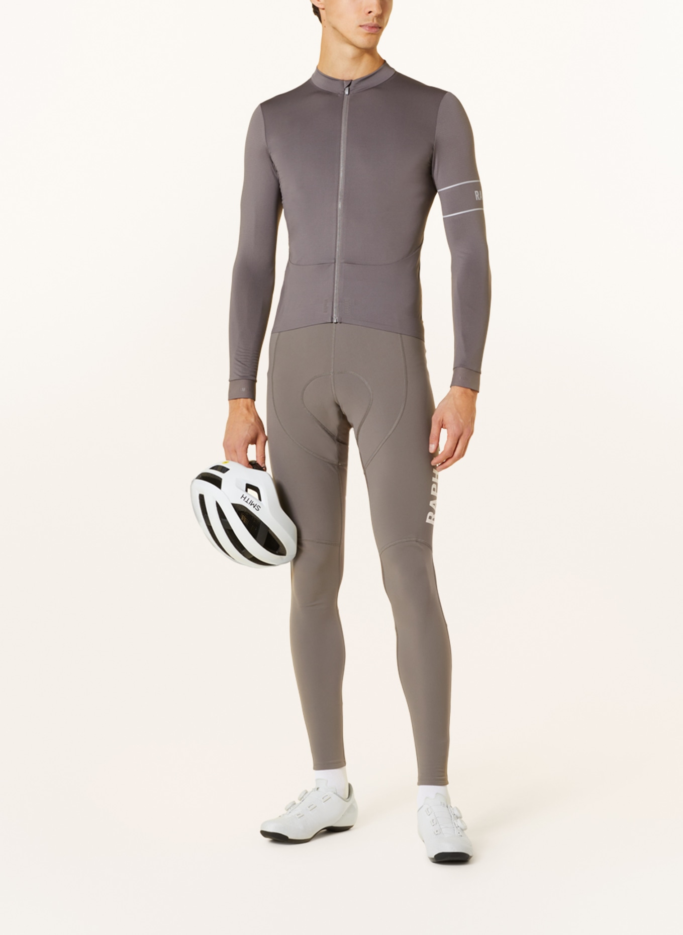 Rapha Thermal cycling jersey PRO TEAM, Color: TAUPE (Image 2)