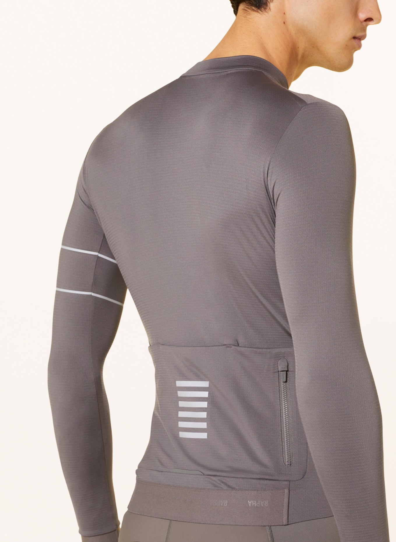 Rapha Thermal cycling jersey PRO TEAM, Color: TAUPE (Image 5)