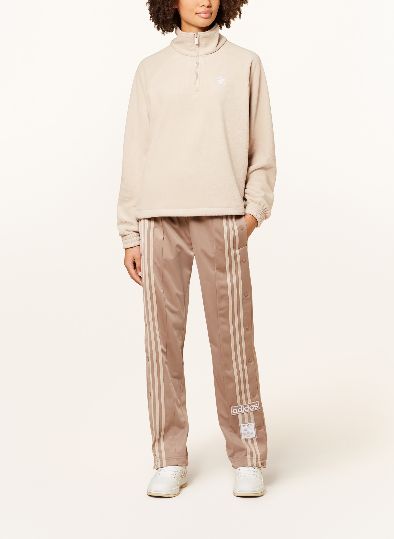 adidas Originals Fleece half-zip sweater, Color: BEIGE (Image 2)