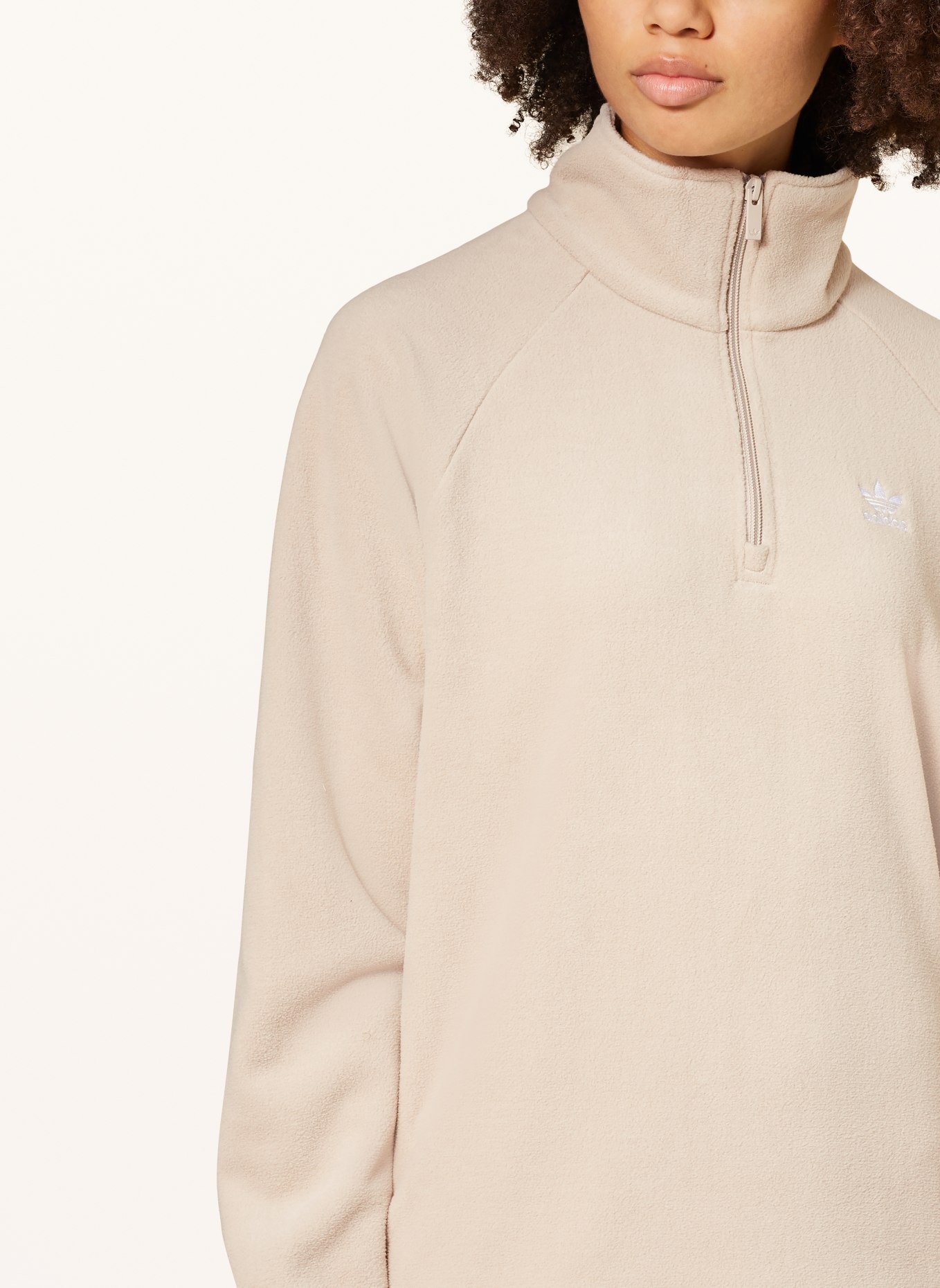 adidas Originals Fleece half-zip sweater, Color: BEIGE (Image 4)