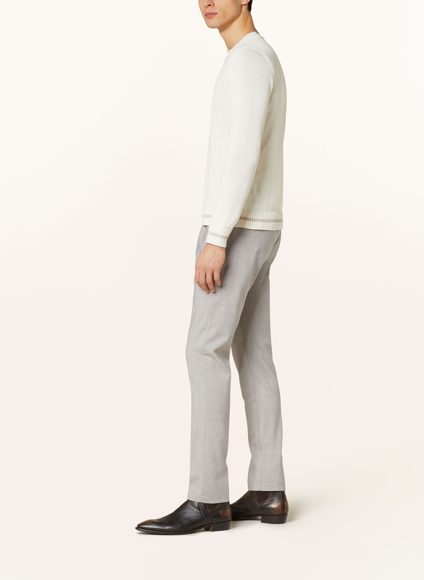 eleventy Spodnie extra slim fit, Kolor: SZARY (Obrazek 4)