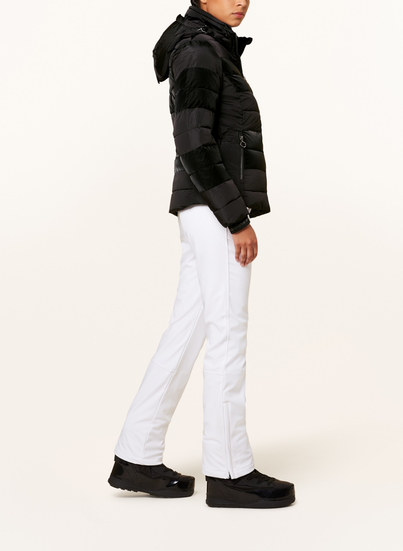 LUHTA Ski jacket SAMMALTUNTURI with faux fur, Color: BLACK (Image 4)