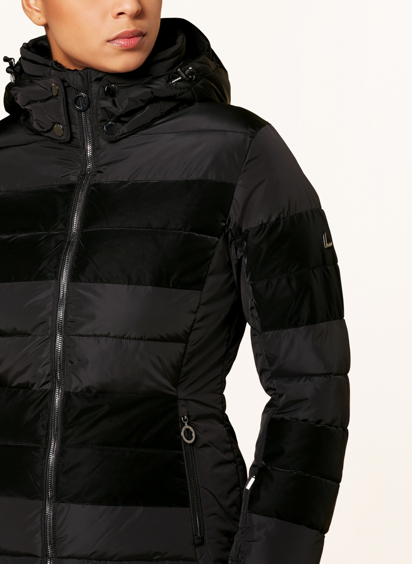 LUHTA Ski jacket SAMMALTUNTURI with faux fur, Color: BLACK (Image 5)