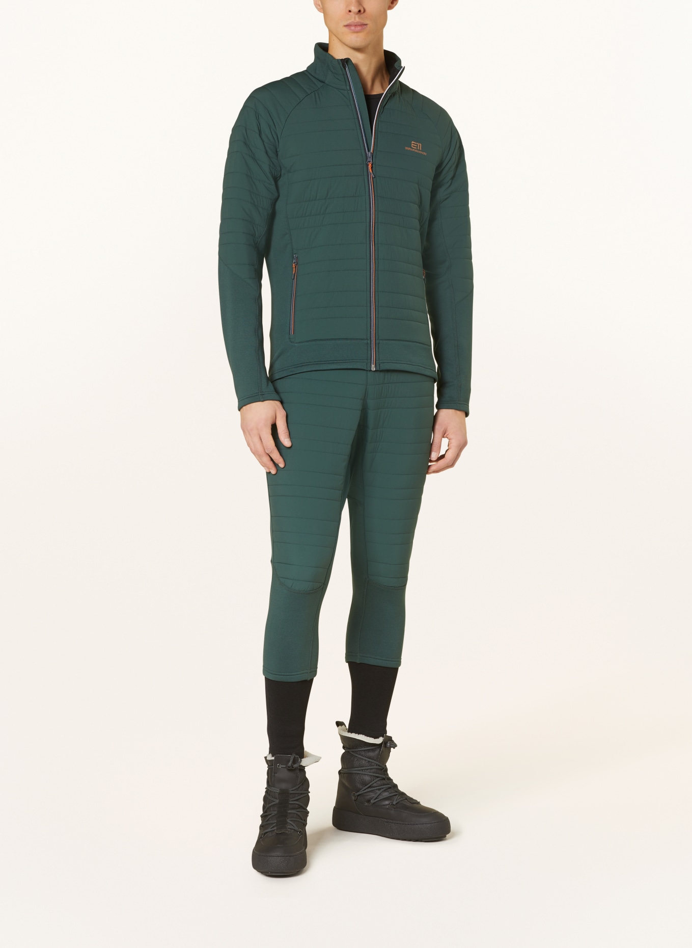 state of elevenate Mid-layer jacket FUSION STRETCH, Color: DARK GREEN (Image 2)
