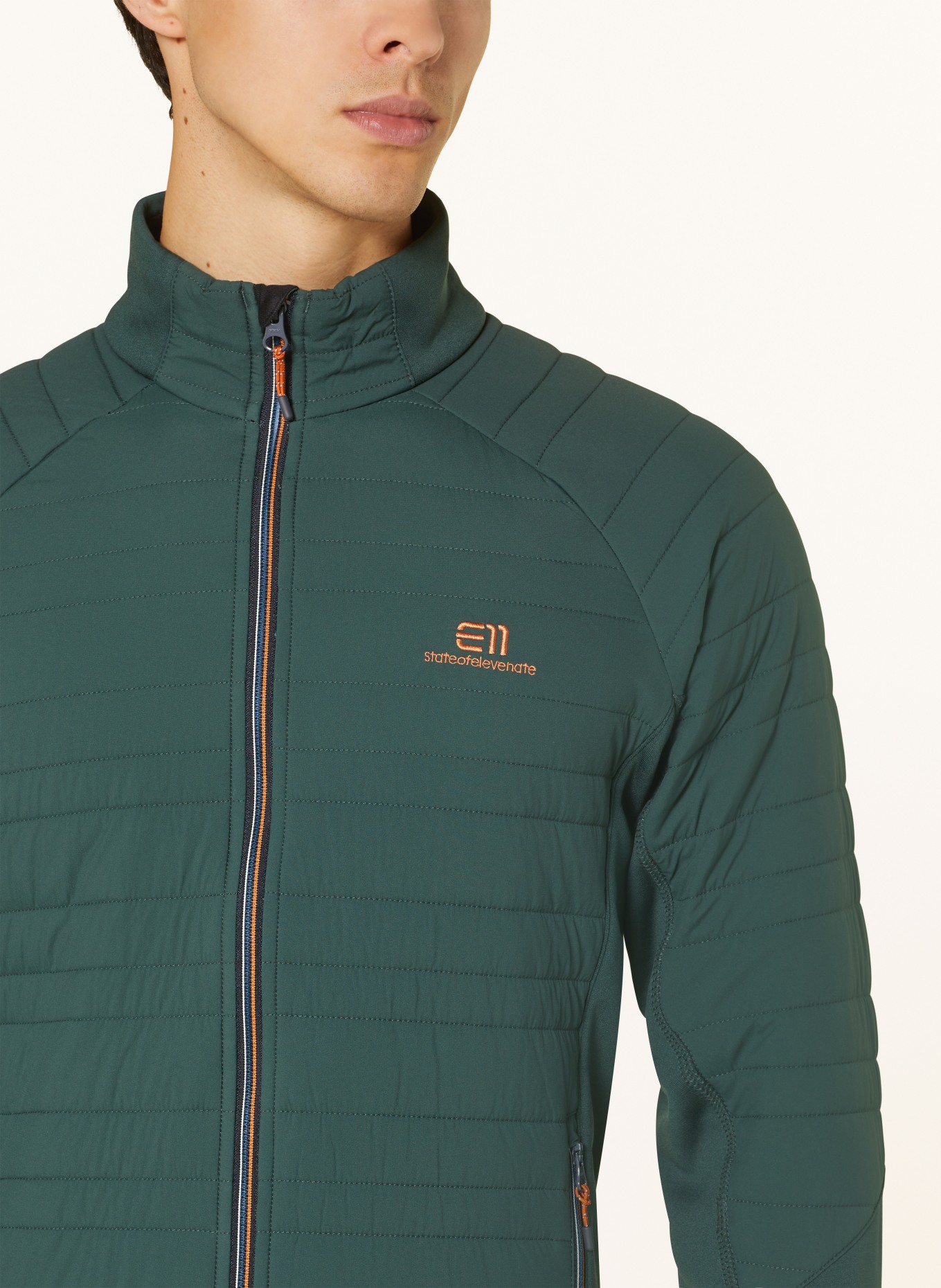 state of elevenate Mid-layer jacket FUSION STRETCH, Color: DARK GREEN (Image 4)