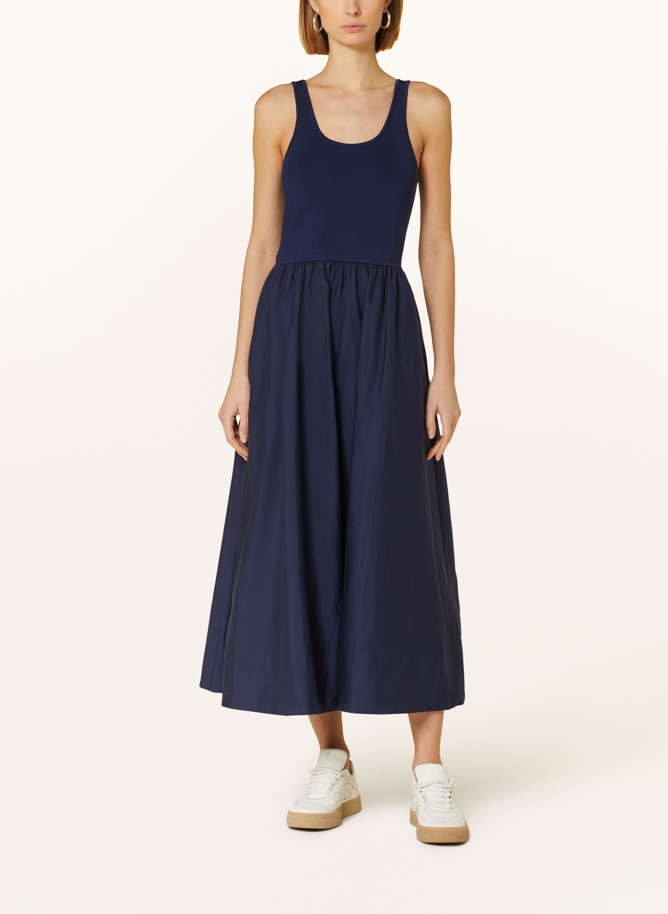 POLO RALPH LAUREN Dress in mixed materials, Color: DARK BLUE (Image 2)