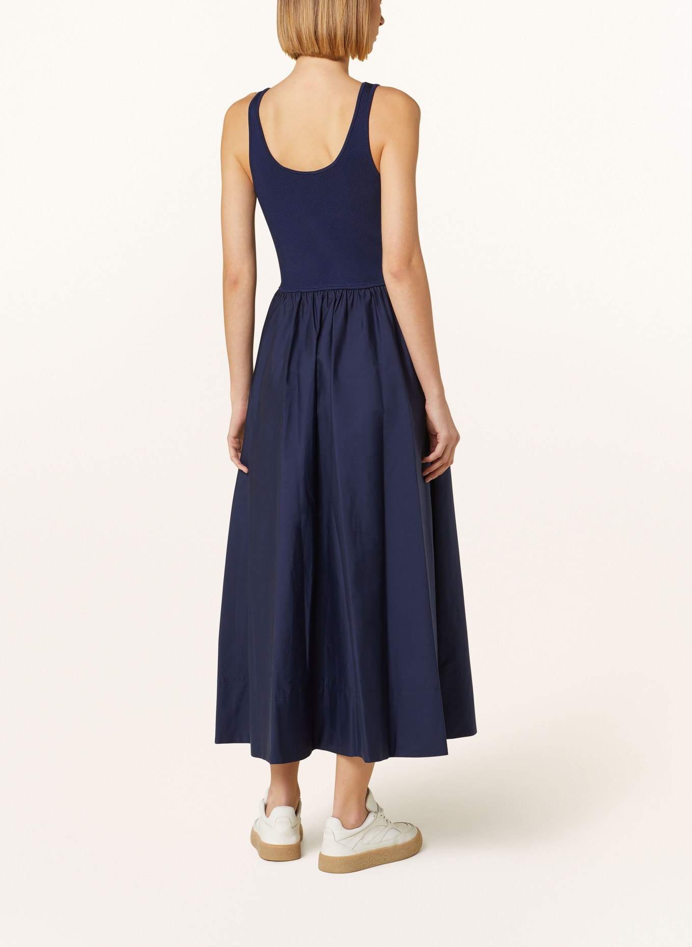 POLO RALPH LAUREN Dress in mixed materials, Color: DARK BLUE (Image 3)