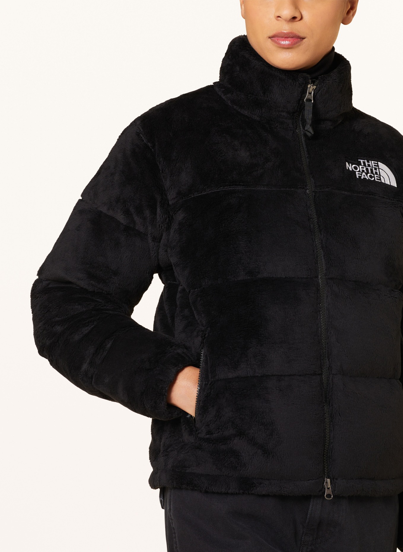 THE NORTH FACE Down jacket VERSA made of faux fur, Color: BLACK (Image 4)