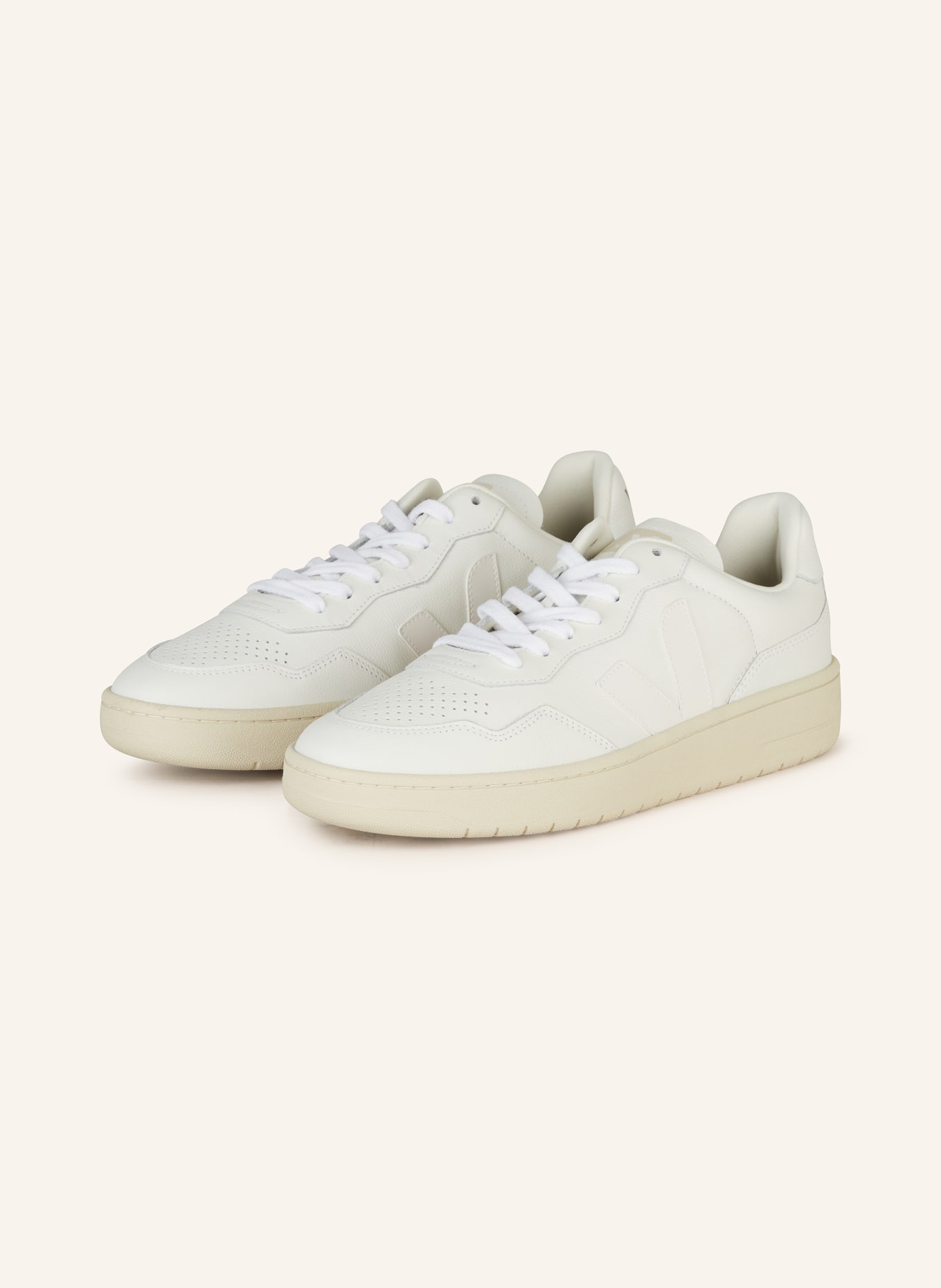 VEJA Sneakers V-90, Color: WHITE/ BEIGE (Image 1)