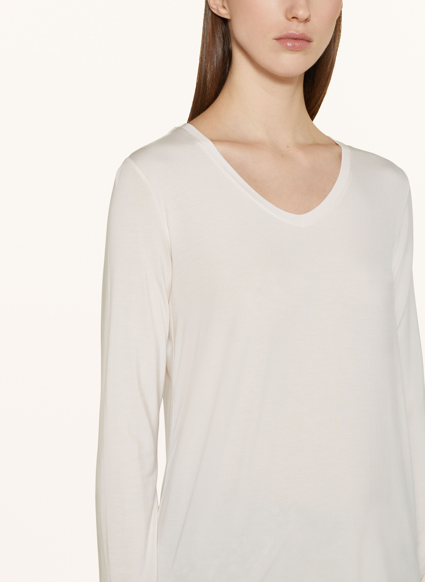 SCHIESSER Koszulka od piżamy MIX+RELAX, Kolor: KREMOWY (Obrazek 4)
