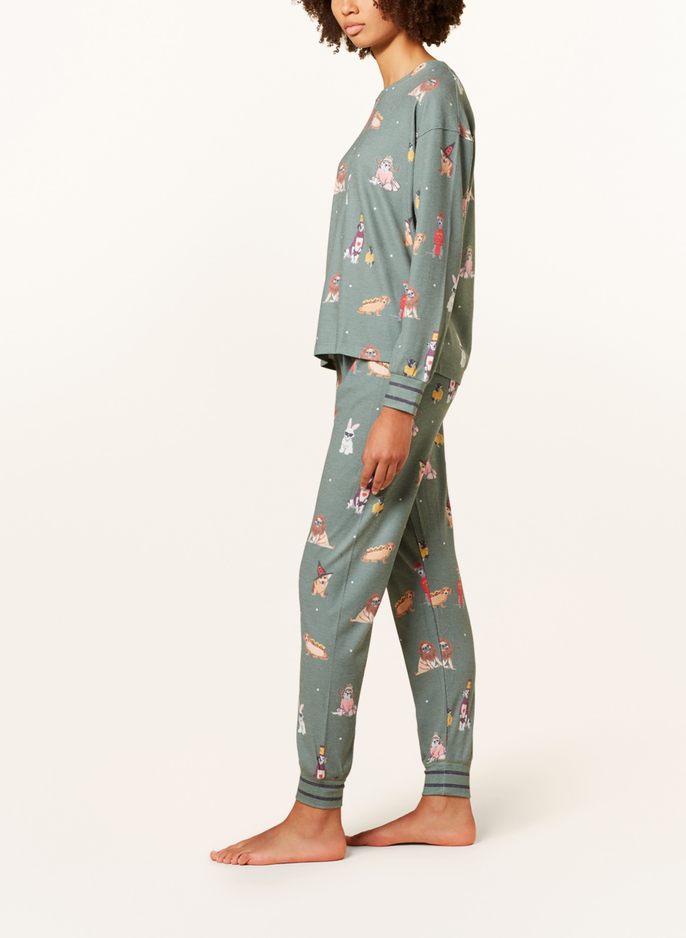 P.J.Salvage Spodnie od piżamy, Kolor: ZIELONY (Obrazek 4)