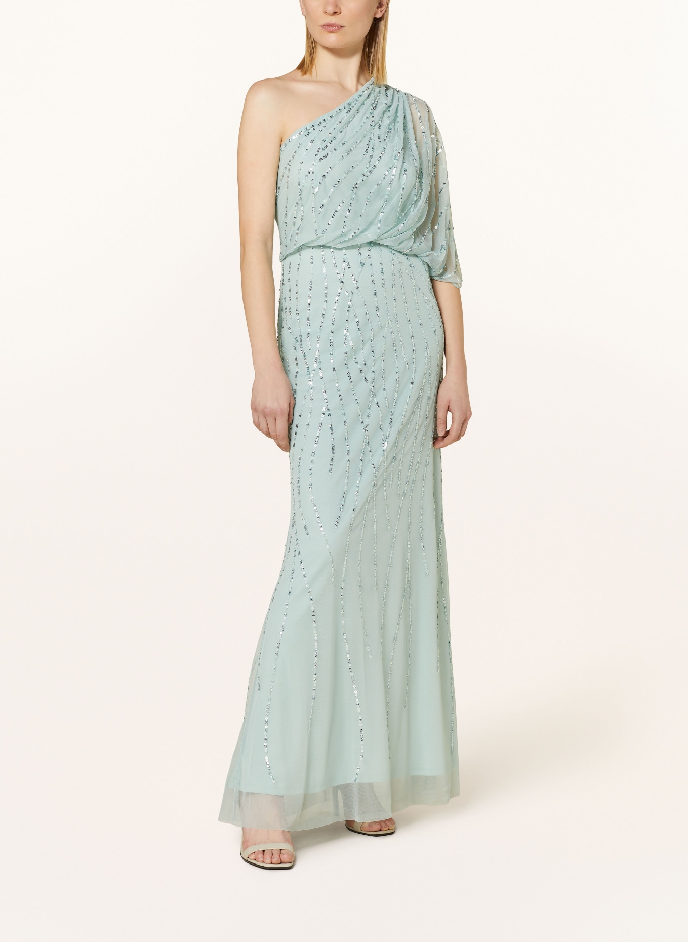 ADRIANNA PAPELL Evening dress with sequins, Color: LIGHT GREEN (Image 2)