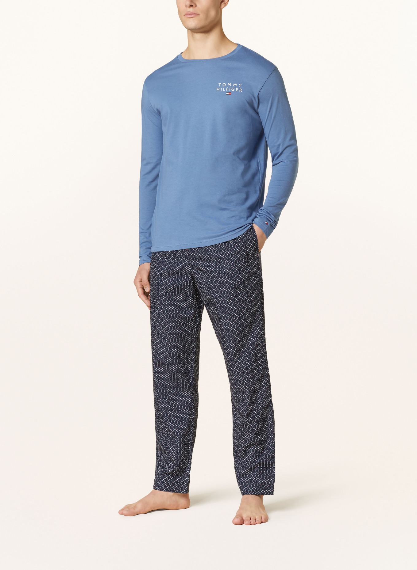 TOMMY HILFIGER Pajama pants, Color: DARK BLUE/ WHITE/ RED (Image 2)