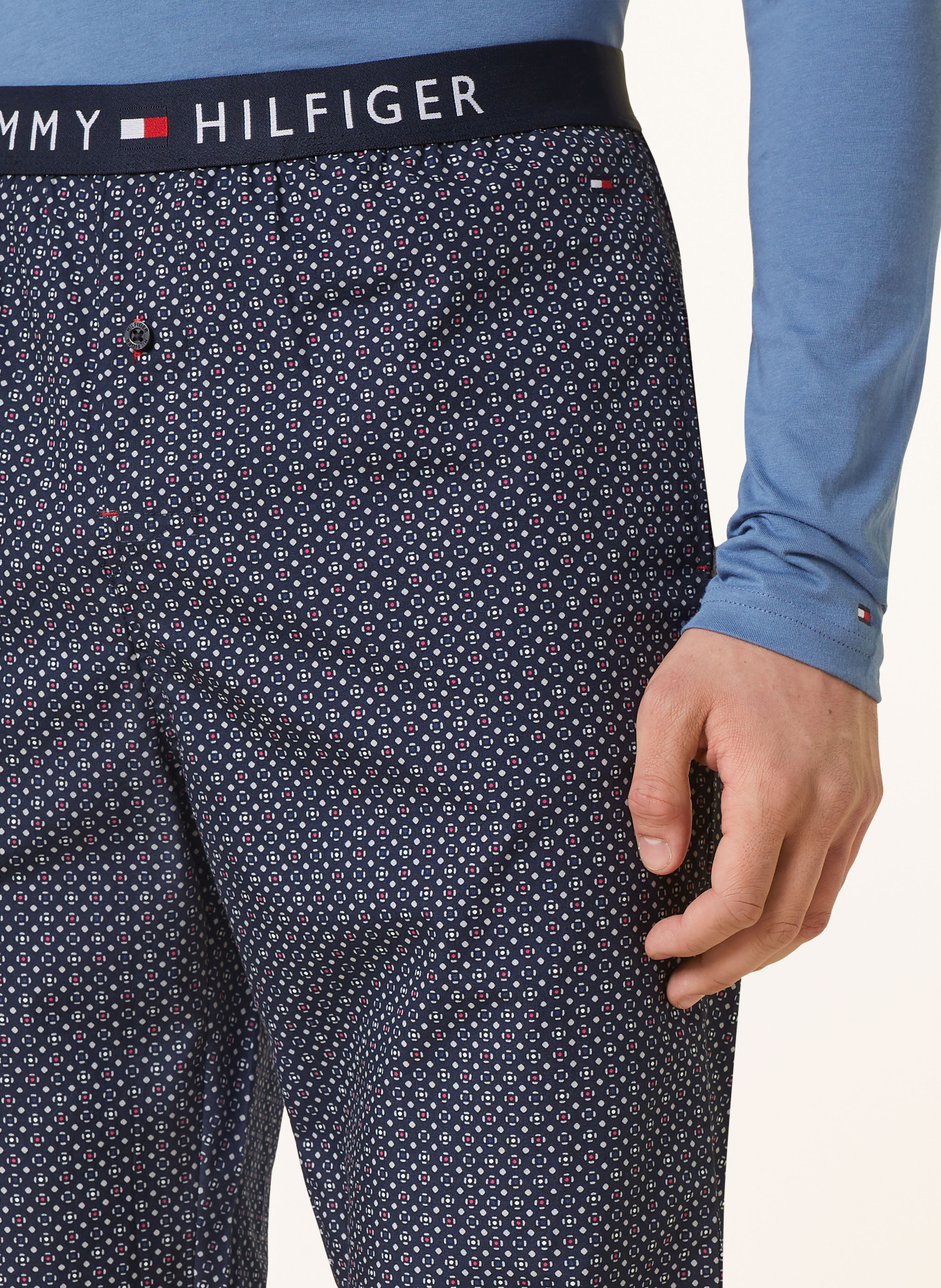 TOMMY HILFIGER Pajama pants, Color: DARK BLUE/ WHITE/ RED (Image 5)