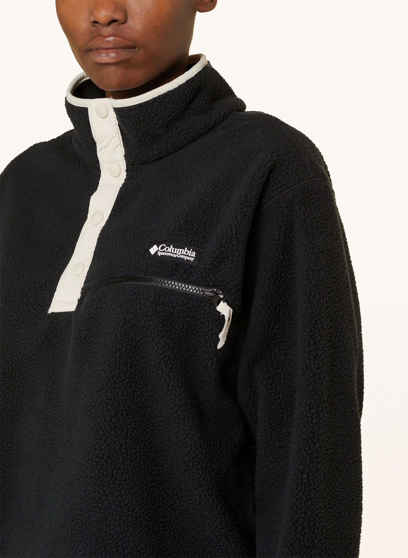 Columbia Fleece half-zip sweater HELVETIA™, Color: BLACK (Image 4)