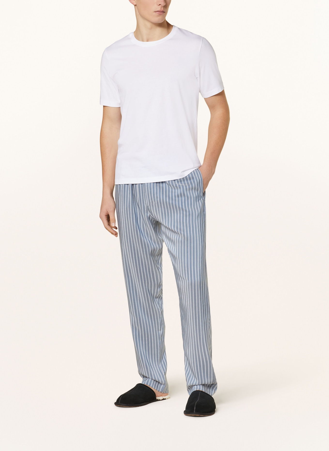 zimmerli Pajama pants PINSTRIPES, Color: GRAY/ WHITE (Image 2)