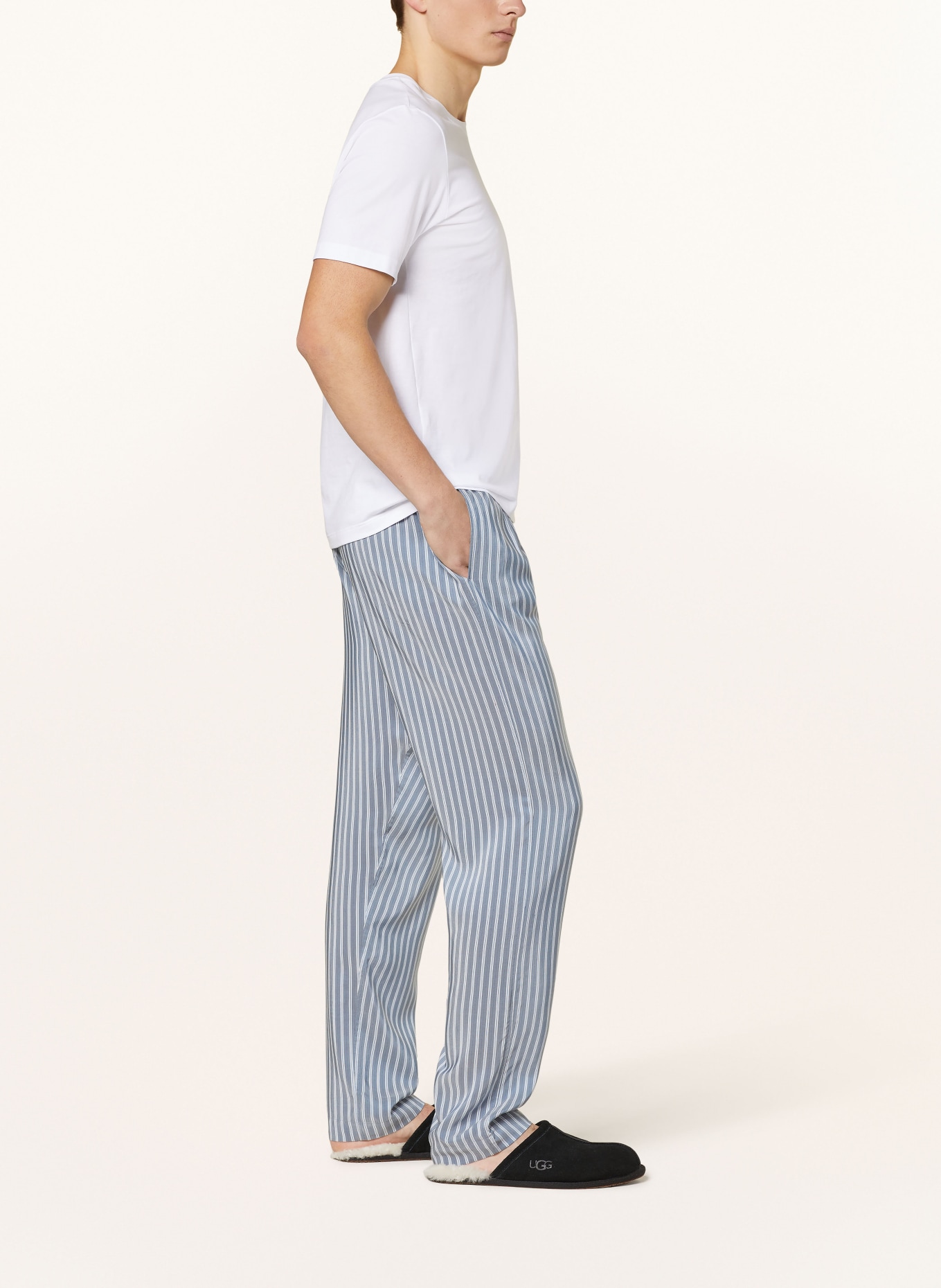 zimmerli Pajama pants PINSTRIPES, Color: GRAY/ WHITE (Image 4)