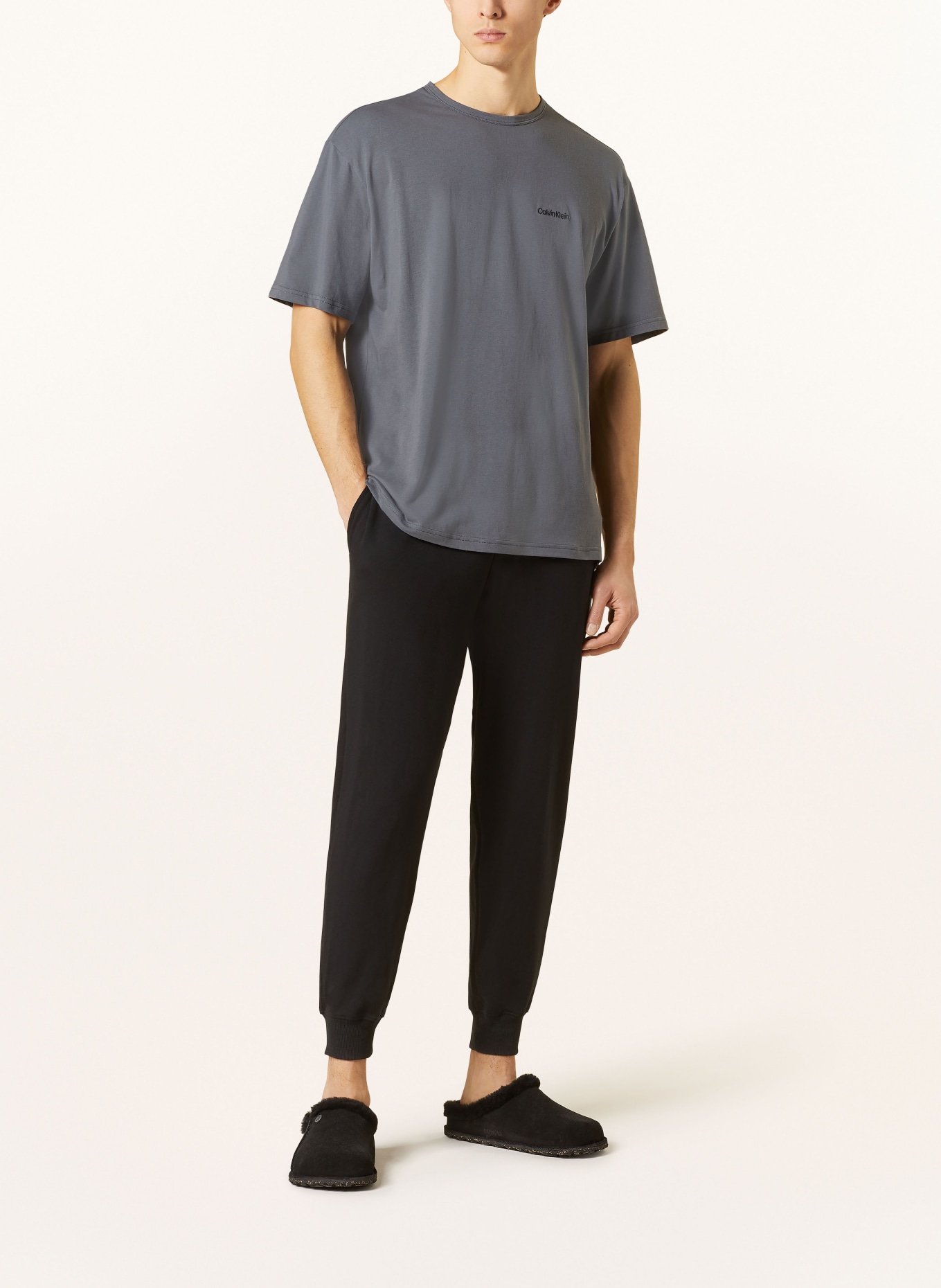 Calvin Klein Pyžamové tričko MODERN COTTON, Barva: ŠEDÁ (Obrázek 2)