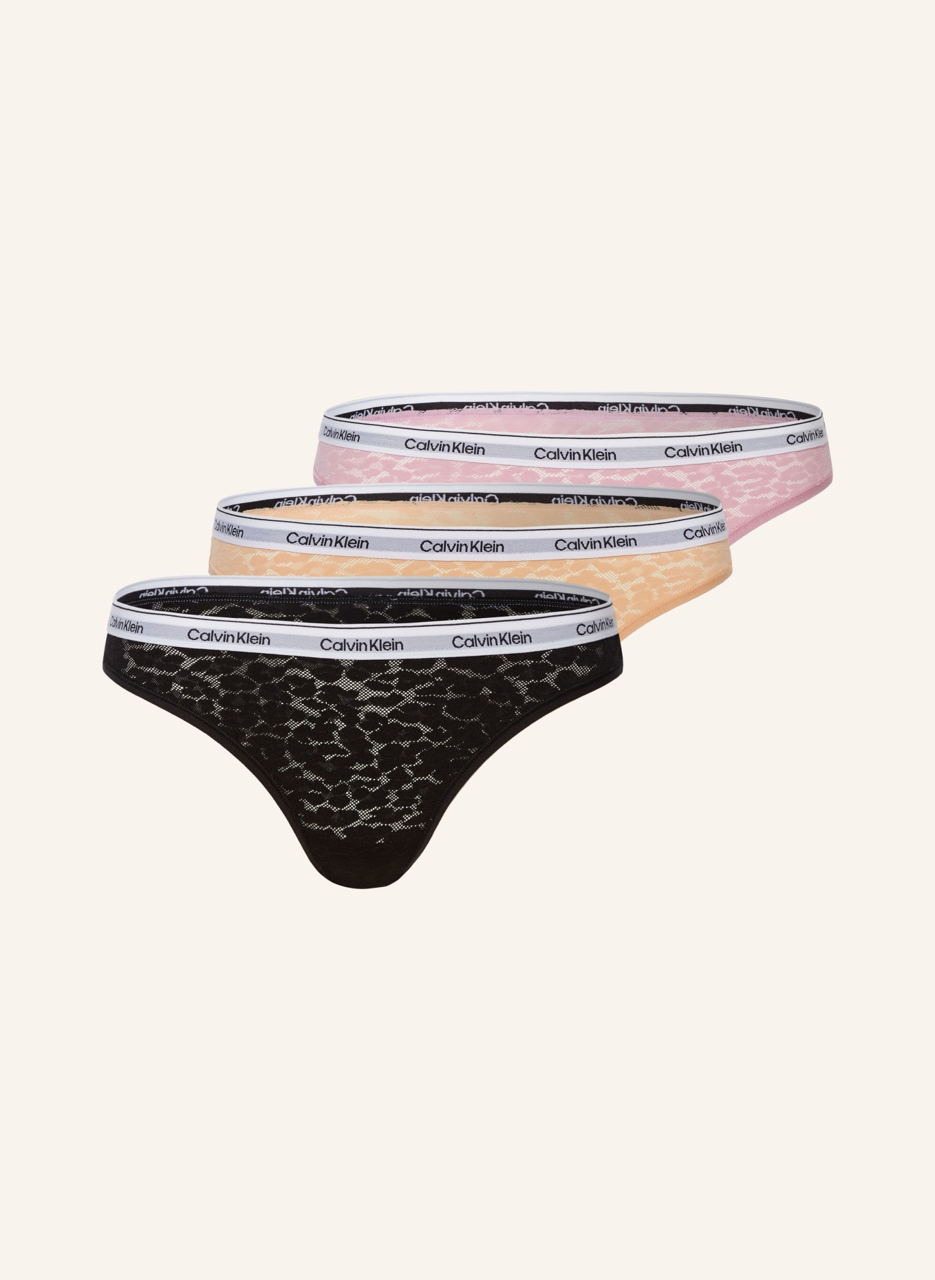 Calvin Klein Women`s Motive Cotton Bikini Panty 3 Pack, Black