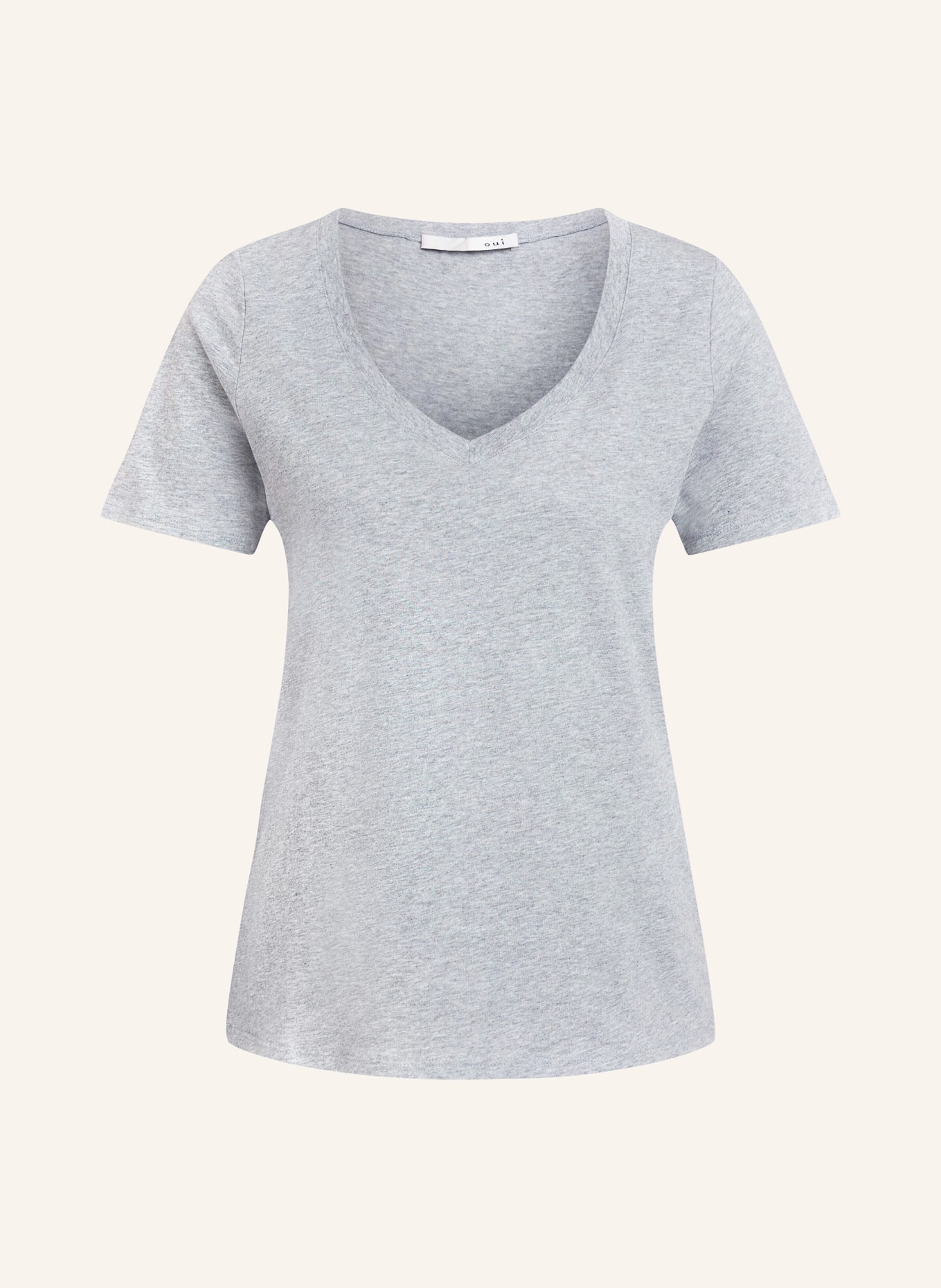 oui T-shirt, Color: LIGHT GRAY (Image 1)