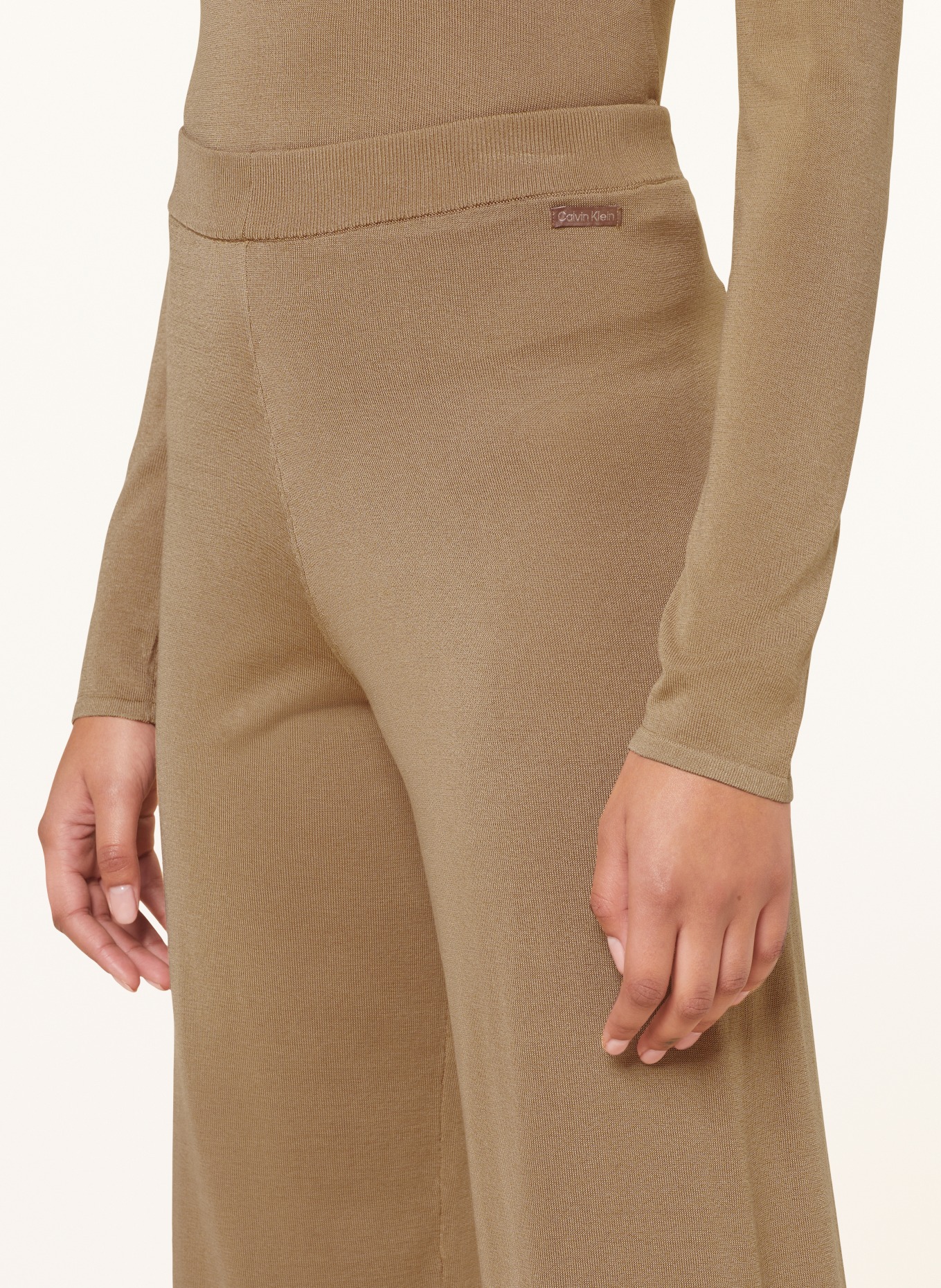 Calvin Klein Pohodlné domácí kalhoty, Barva: VELBLOUDÍ (Obrázek 4)