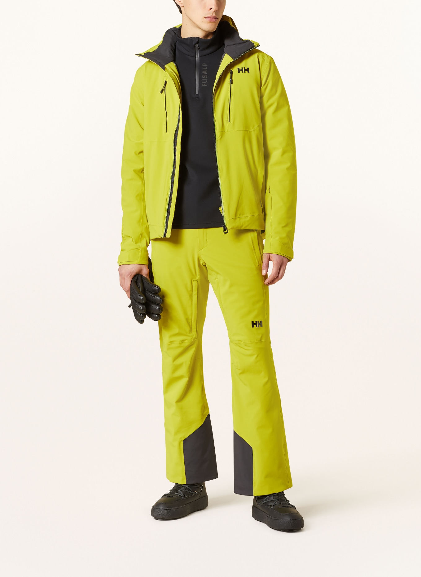 HELLY HANSEN Ski pants RAPID, Color: NEON GREEN (Image 2)