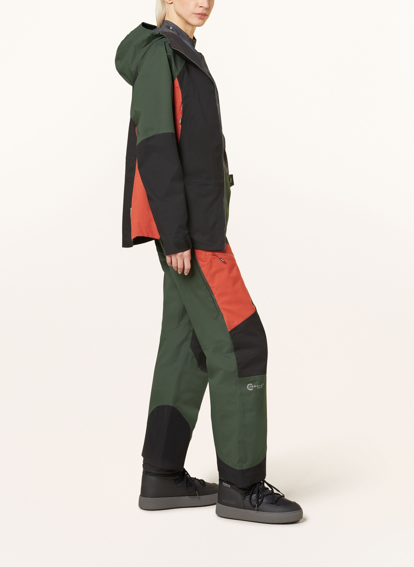maloja Ski pants MUOTTASM., Color: DARK GREEN/ DARK ORANGE/ BLACK (Image 4)