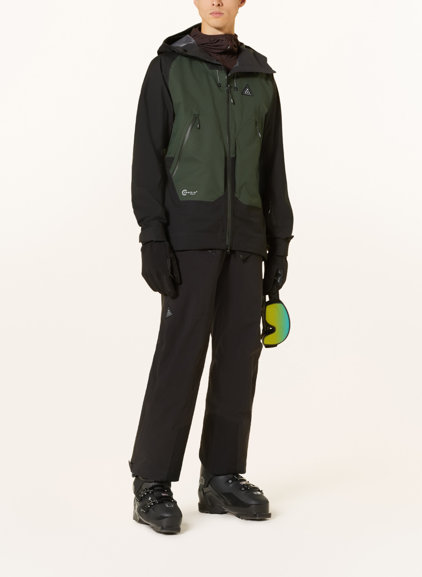 maloja Hardshell ski jacket LAUREINM., Color: DARK GREEN/ BLACK (Image 2)