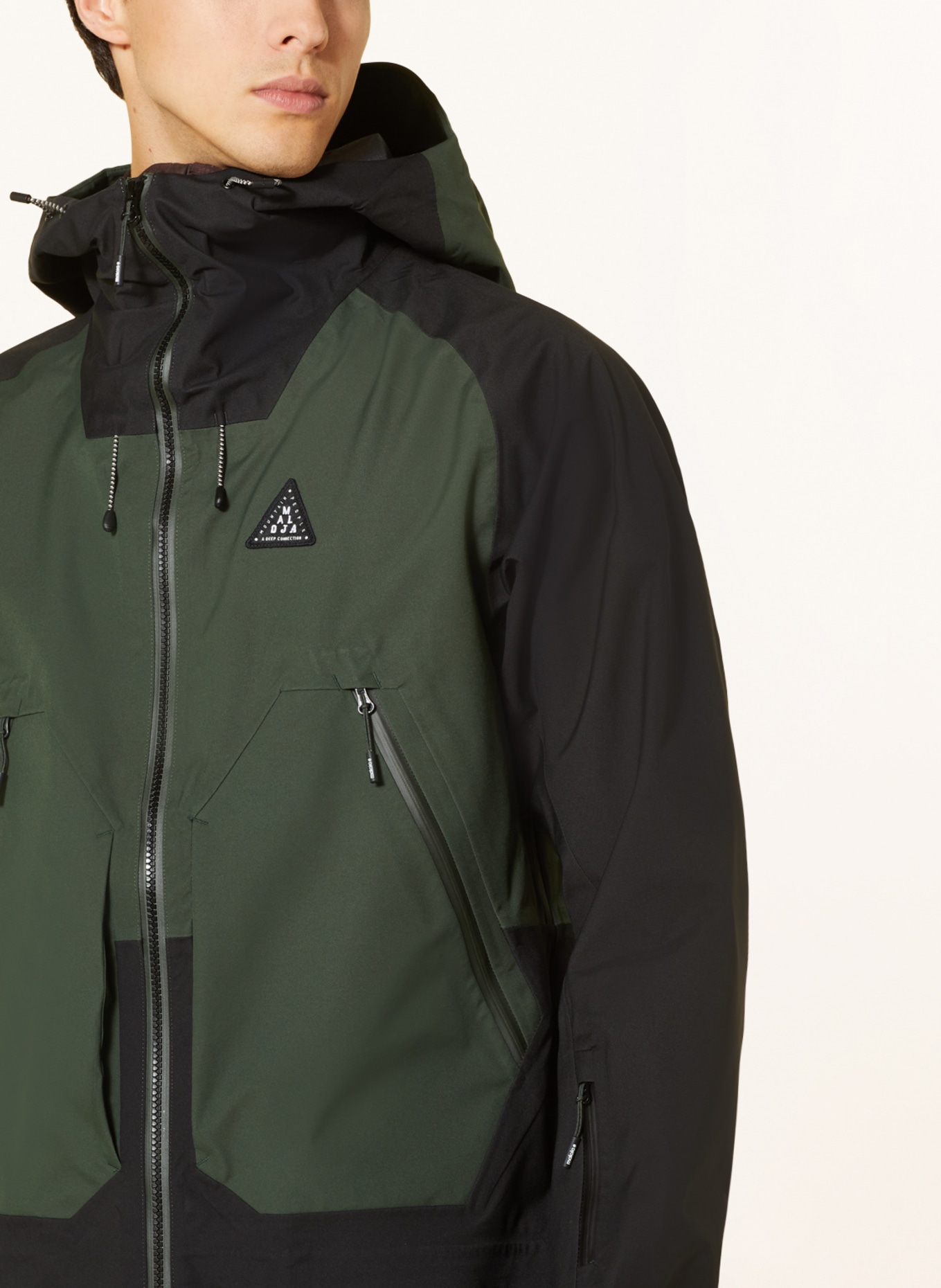 maloja Hardshell ski jacket LAUREINM., Color: DARK GREEN/ BLACK (Image 5)