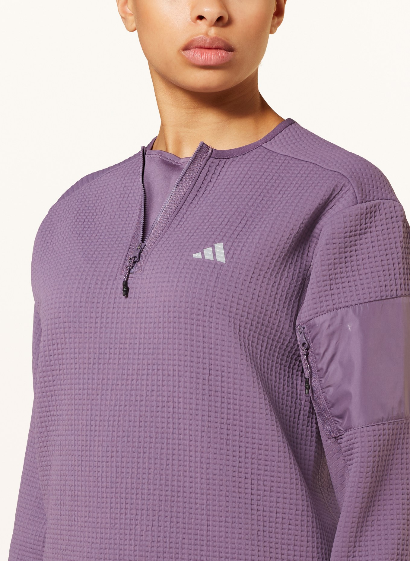 adidas Running shirt ULTIMATE RUNNING CONQUER THE ELEMENTS, Color: PURPLE (Image 4)